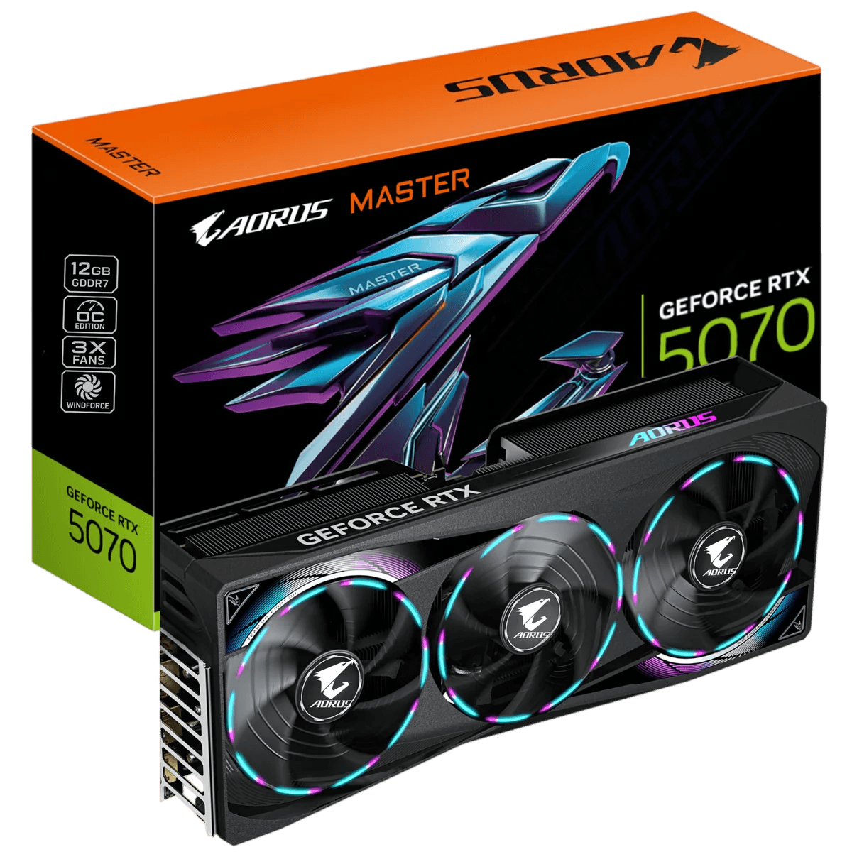 Tarjeta de Video Gigabyte AORUS RTX 5070 Master 12GB