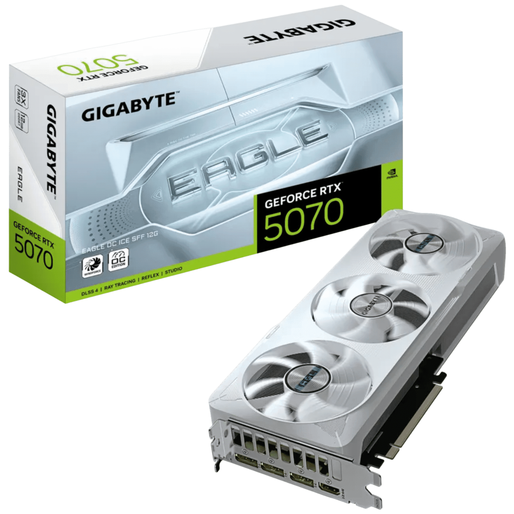 Tarjeta de Video Gigabyte RTX 5070 Eagle OC Ice 12GB