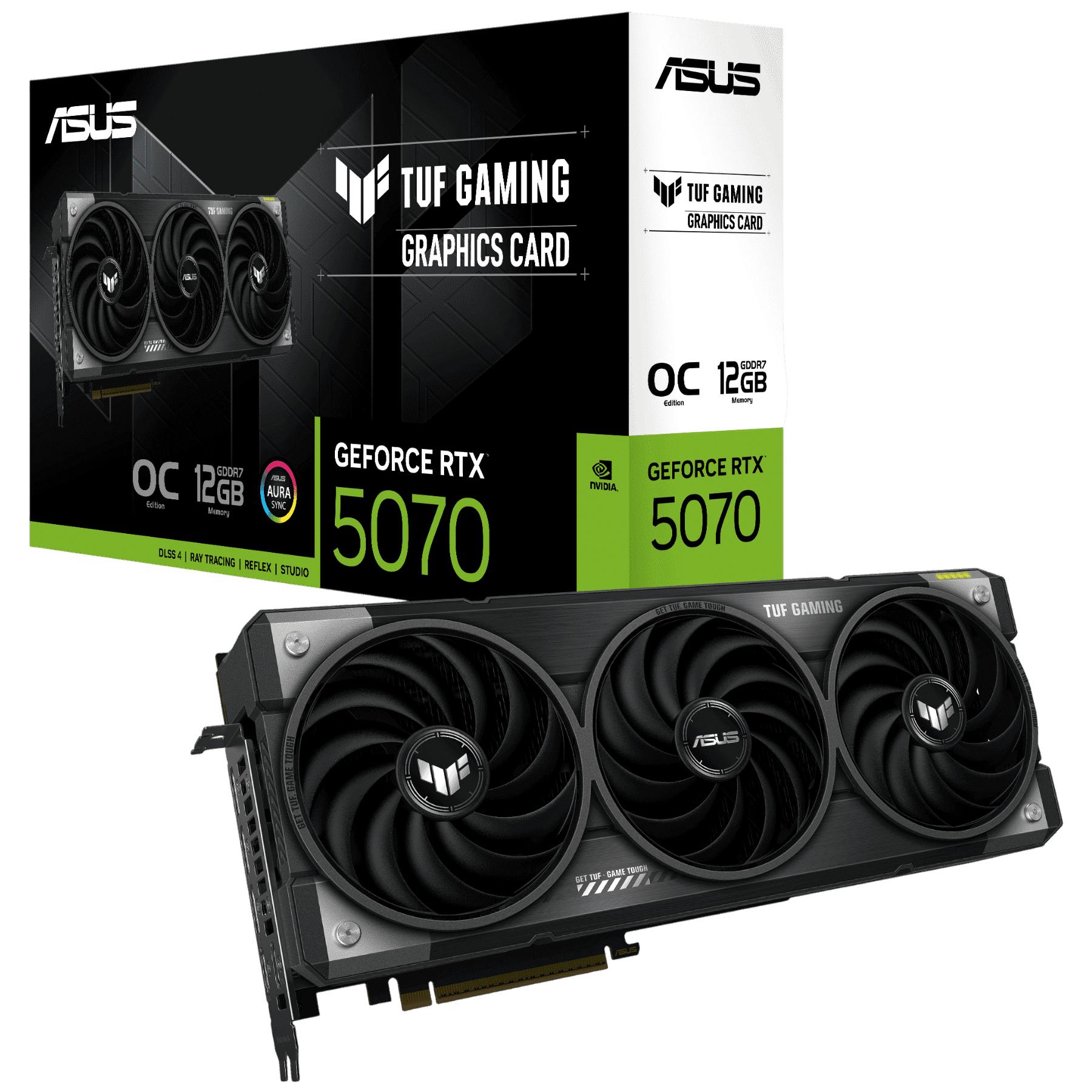 Tarjeta de Video ASUS TUF Gaming RTX 5070 OC 12GB