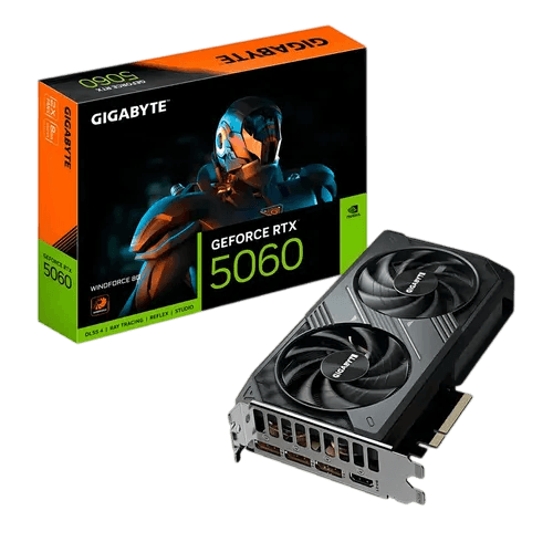 Tarjeta de Video Gigabyte RTX 5060 Windforce MAX OC 8GB