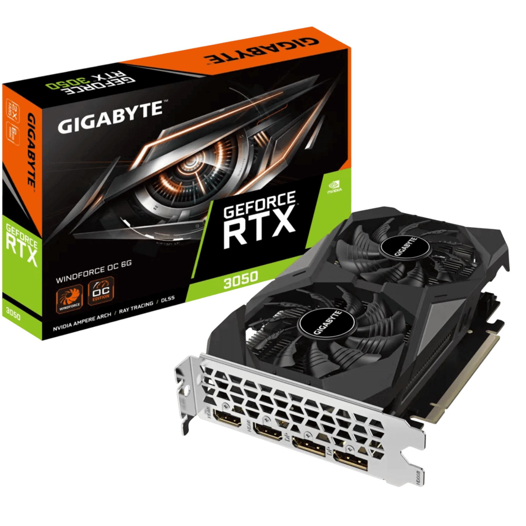 Tarjeta de Video Gigabyte RTX 3050 Windforce OC 6GB